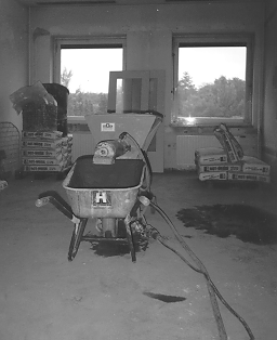 Bild von der Baustelle in Haus G